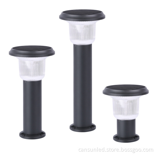 Waterproof Solar Garden Light - LED Bollard Post Light for Outdoor Path Highlight